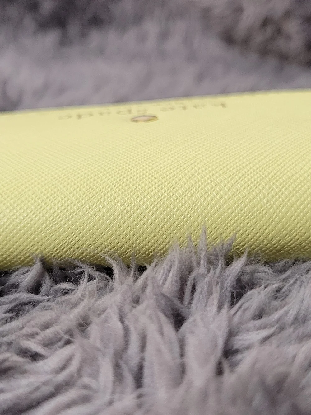 Kate Spade New York Lemon Yellow Saffiano Leather Key Holder